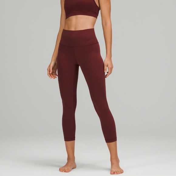 lululemon athletica Pants - lululemon Align High-Rise Crop 23" / Red Merlot / Size 4